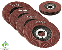 FIVE INCH ALUMINUM OXIDE FLAP DISC